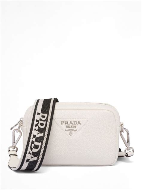 prada logo leather crossbody